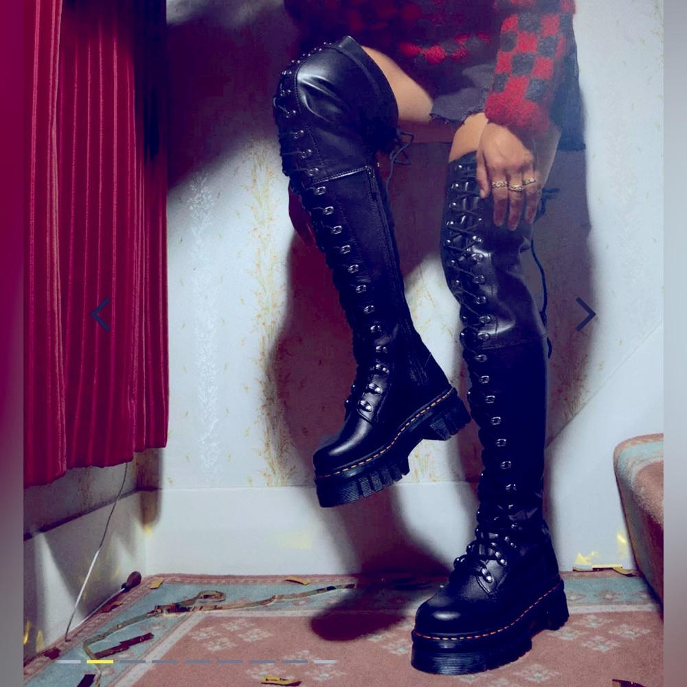 DR. MARTENS Audrick Thigh High Boots 11